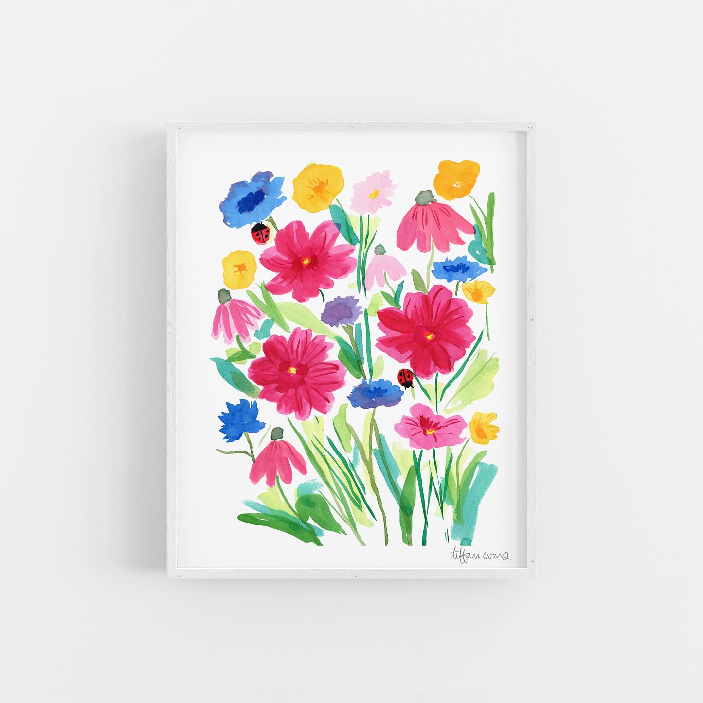 Whimsical Wildflowers Art Print