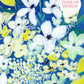 White and Lime Flower Burst Art Print