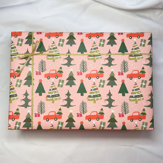 Little Vintage Red Truck - Wrapping Paper